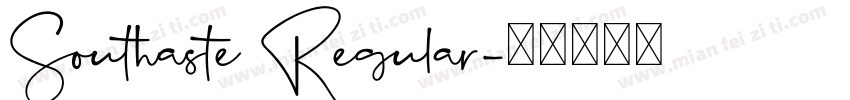 Southaste Regular字体转换